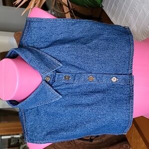 Denim Classic Detachable Collar Dickey Layering Piece